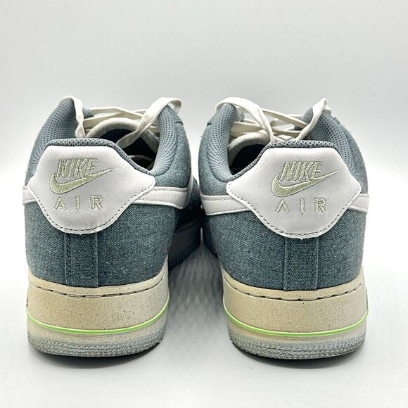 Nike Air Force 1 Low \'07 \'Recycled Canvas Mens Size 12 Ozone Blue CN0866-001 main image 9